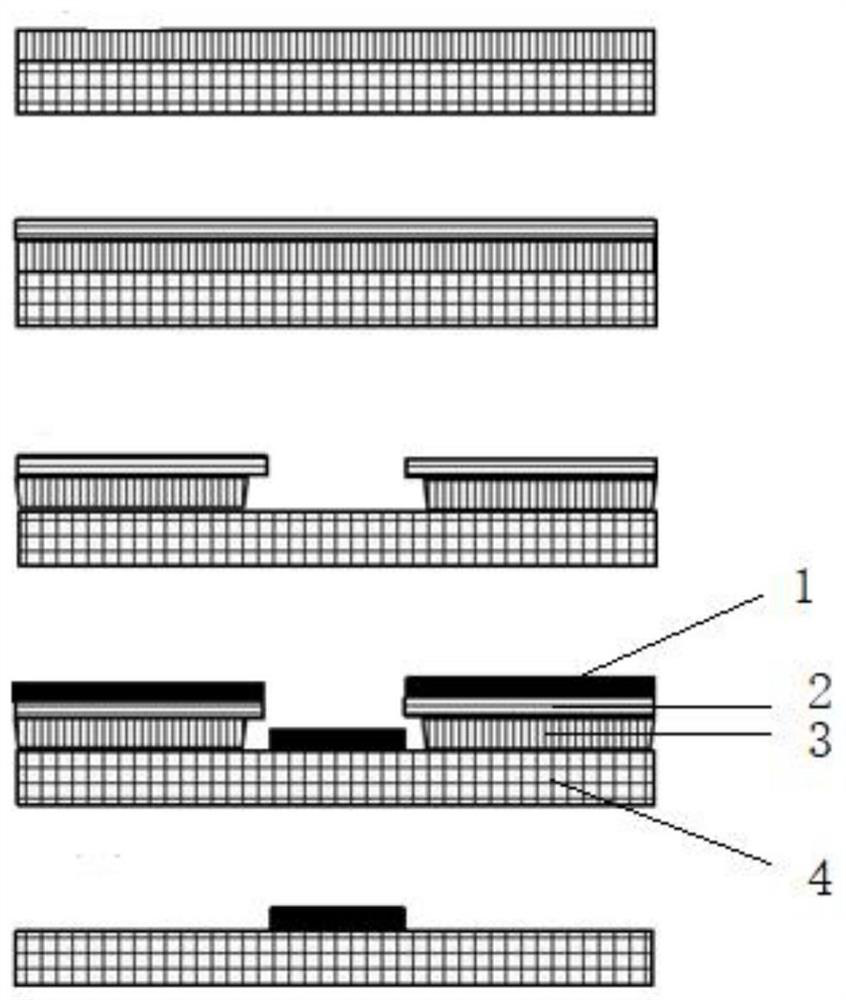 Preparation method of inverted trapezoidal photoresist side wall morphology and photoresist