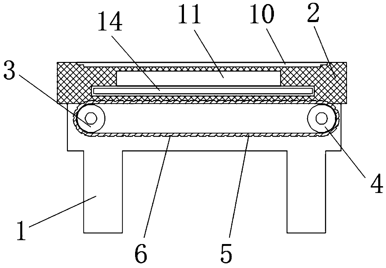 Conveying device for paperboard production