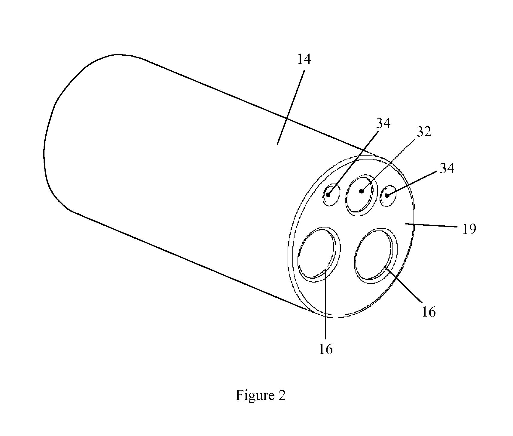 Vibratory device, endoscope having such a device, method for configuring an endoscope, and method of reducing looping of an endoscope