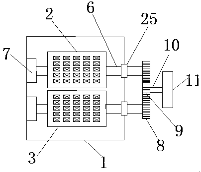 Multiple crushing device for medical medicines