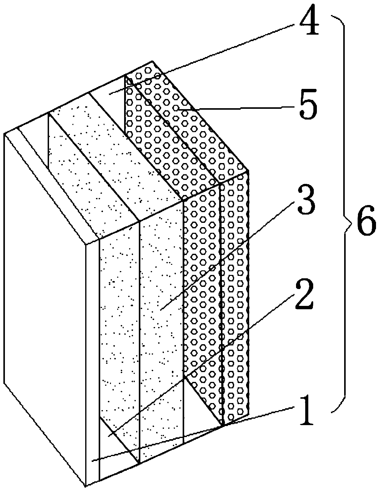 Sound absorption and isolation composite element and transformer