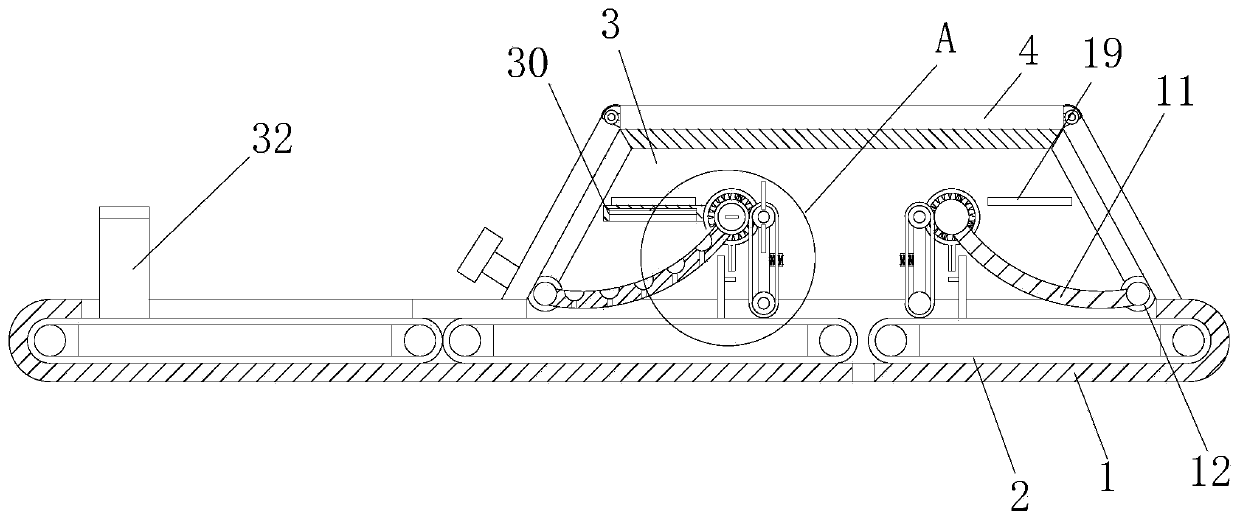 Examination bed for gynecological nursing