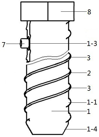 Threaded soil moisture measuring device