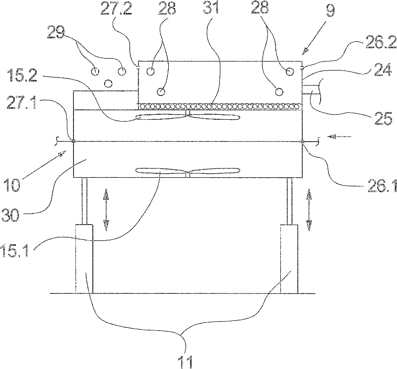 Method and device for producing strand-shaped goods