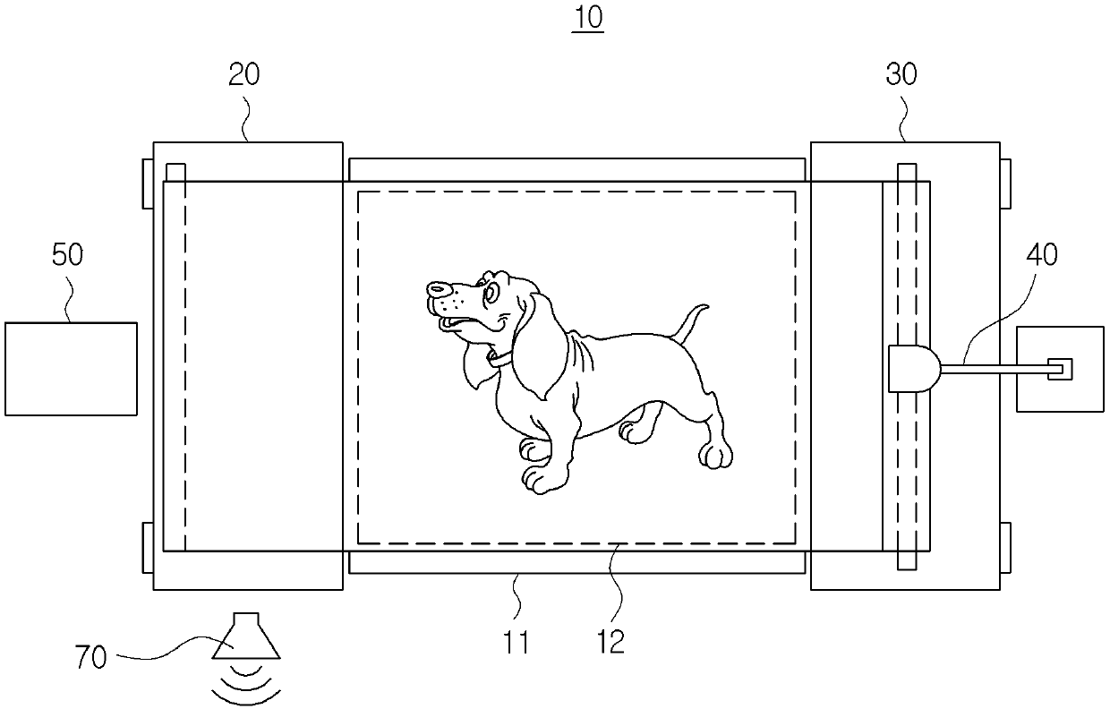 Defecation training device and method for companion animal