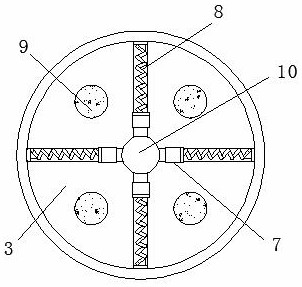 A mounting table for the installation of new energy vehicle tires for easy clamping of wheels