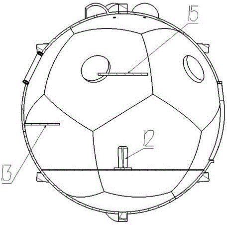 Cement concrete spherical outdoor single-person safe house and single-person rescue capsule