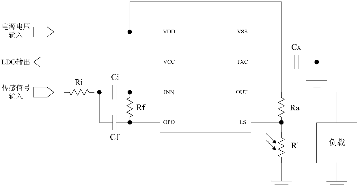 Detection of low-frequency signal processing chip and low-frequency signal processing circuit