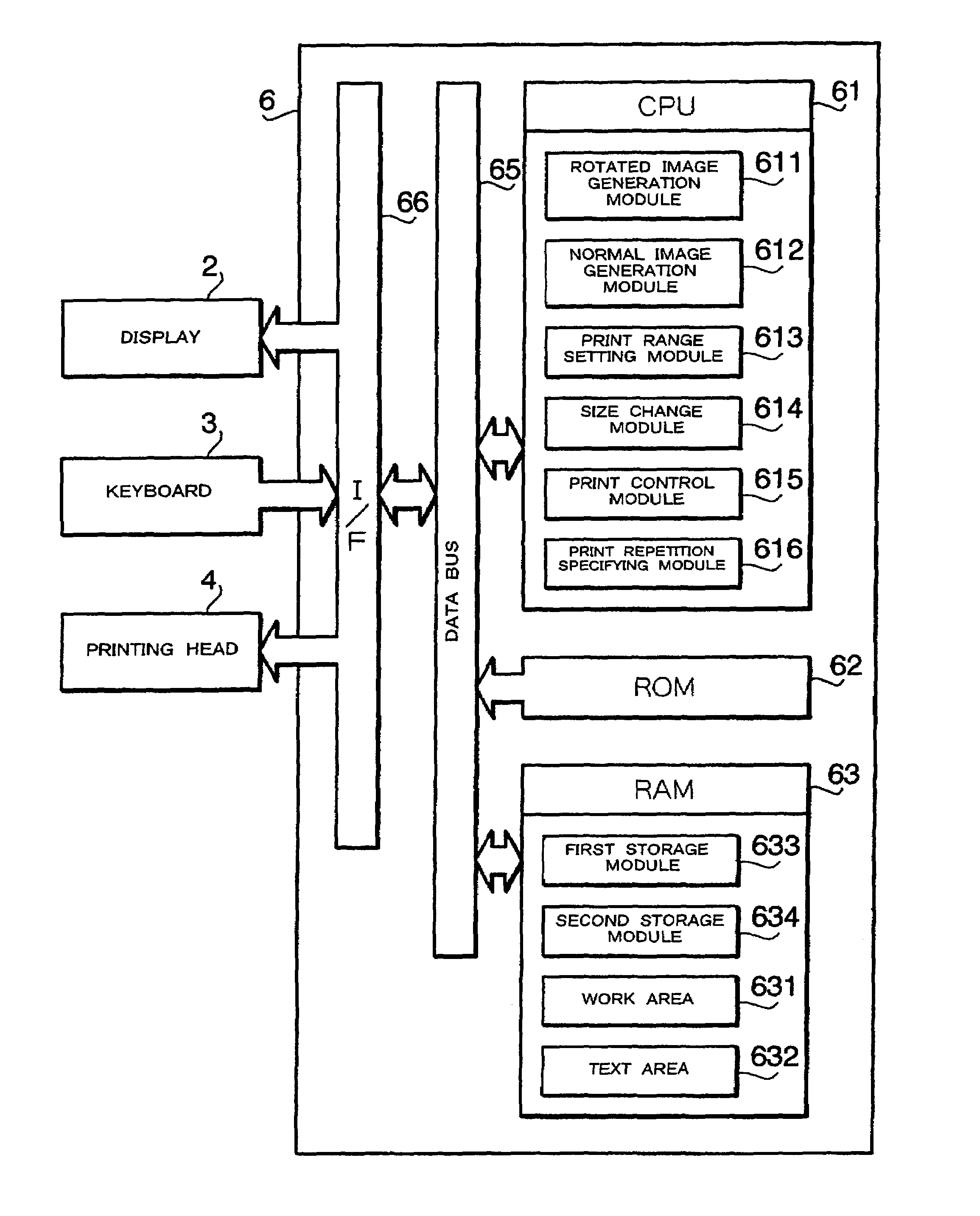 Width and lengthwise direction tape printing control device and program