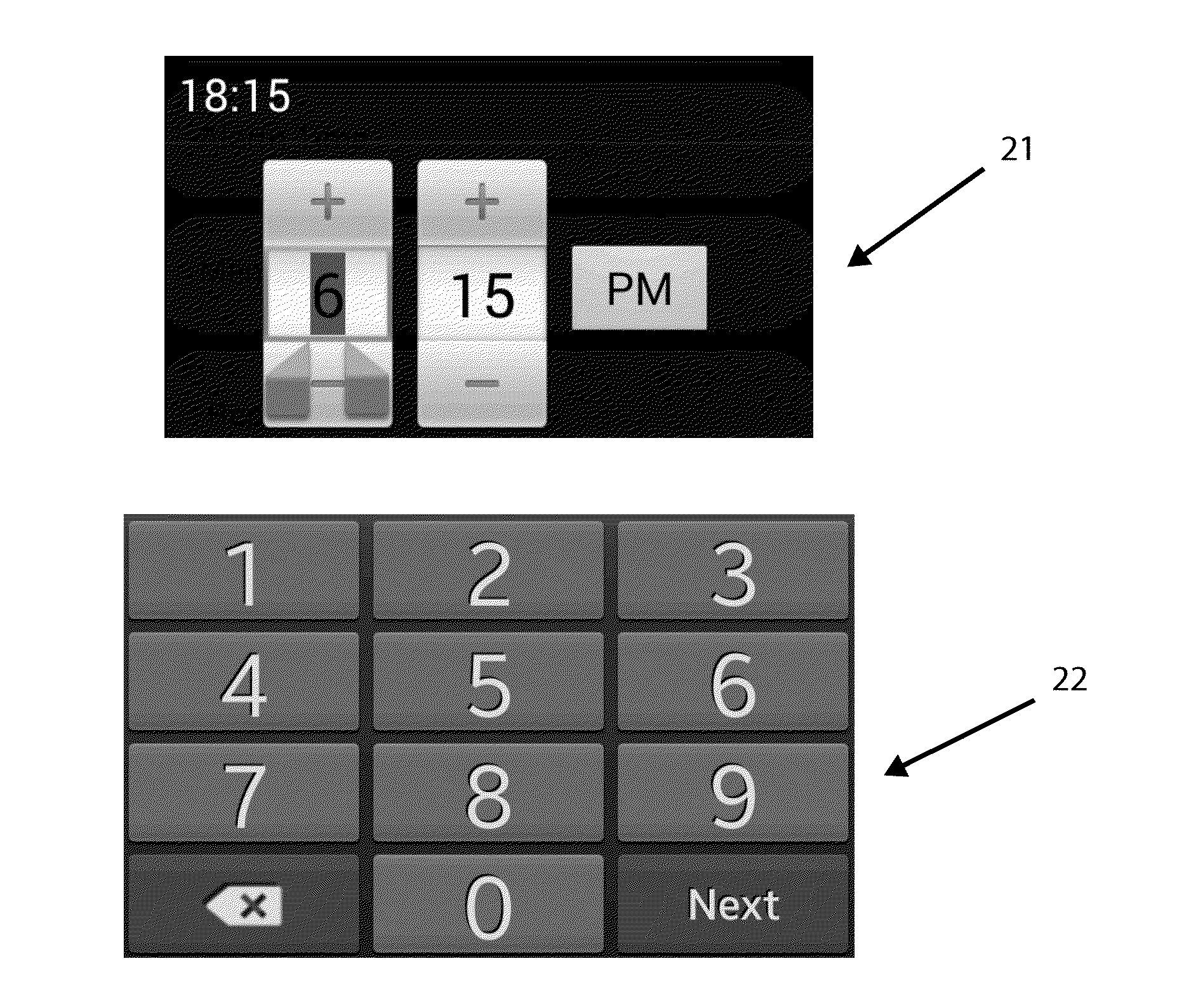 System and method of inputting time on an electronic device having a touch screen