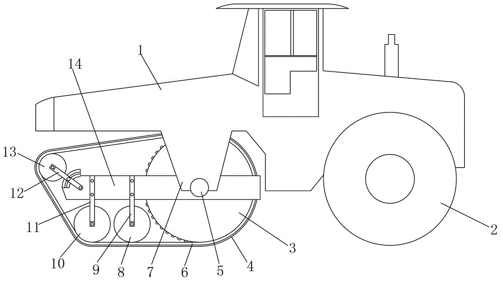 Anti-push road roller