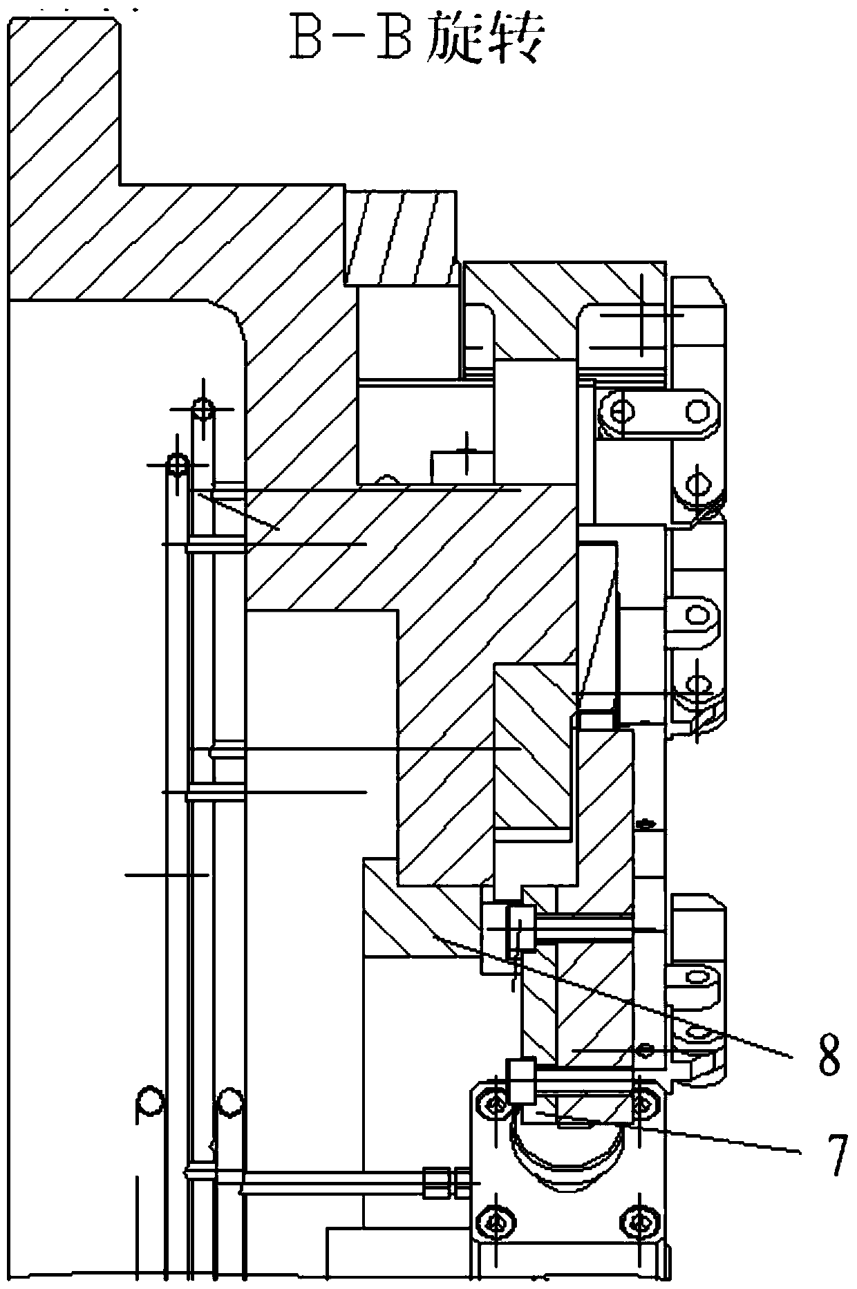 A hydraulically controlled gear transmission fixture