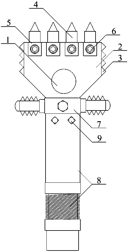 Multifunctional diamond drill bit for ores and working principle of multifunctional diamond drill bit