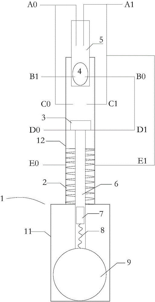 Integrated switch for detecting fall-into-water state and inclination state and fall-into-water self-rescue system with integrated switch