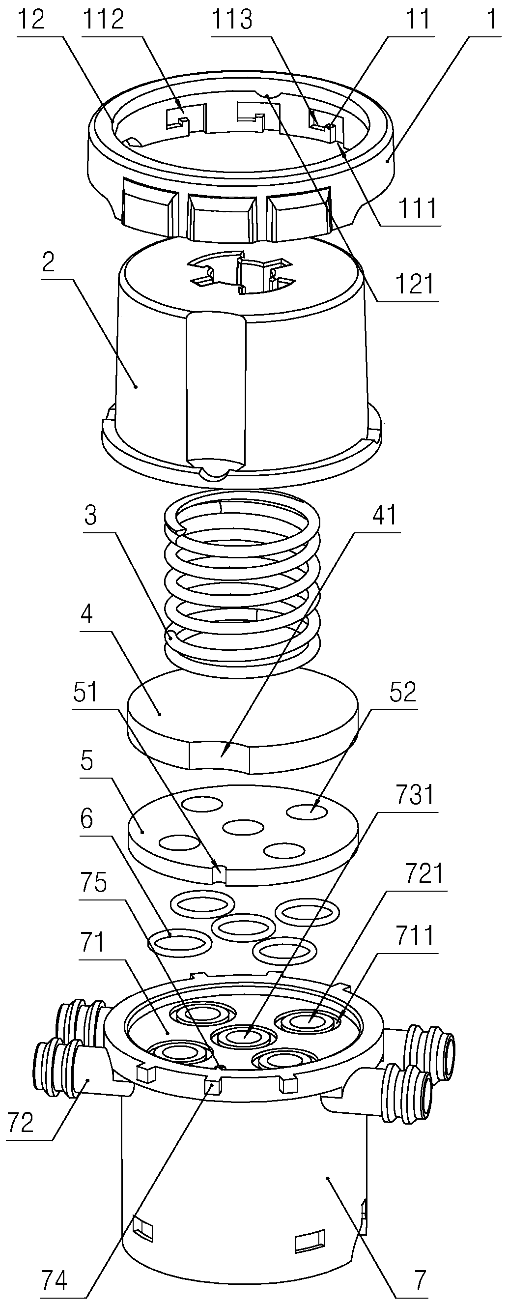 Confluence gating device