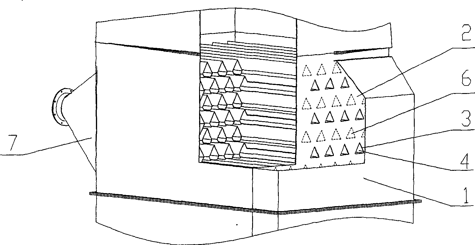 Sectional polyester chip solid phase viscosity-increasing reactor