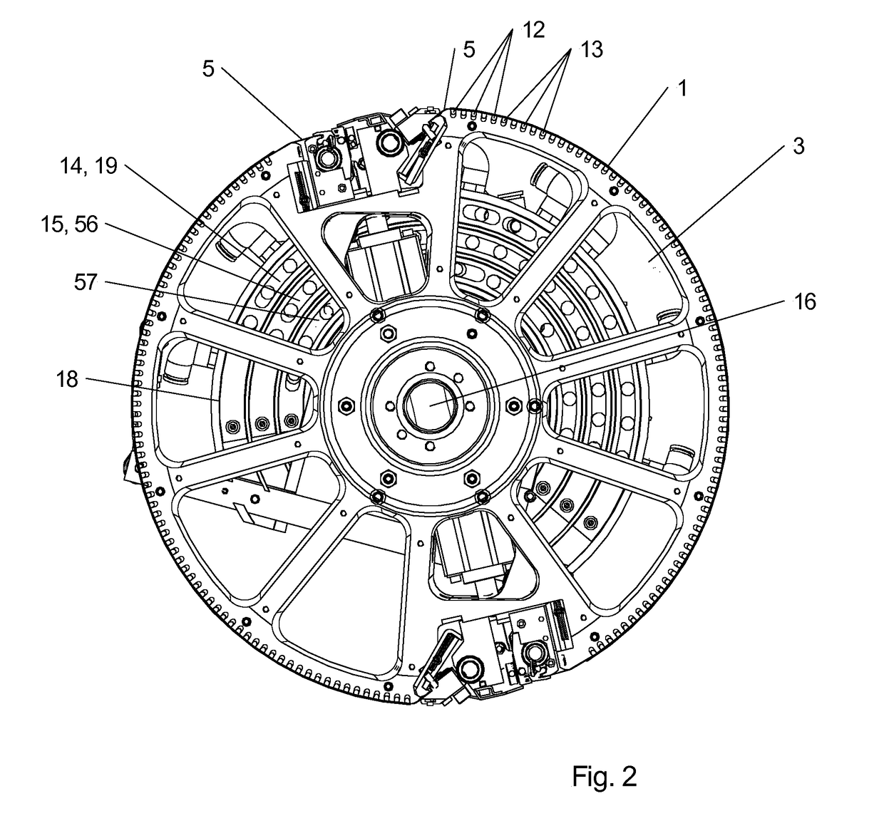 Device for treating substrates