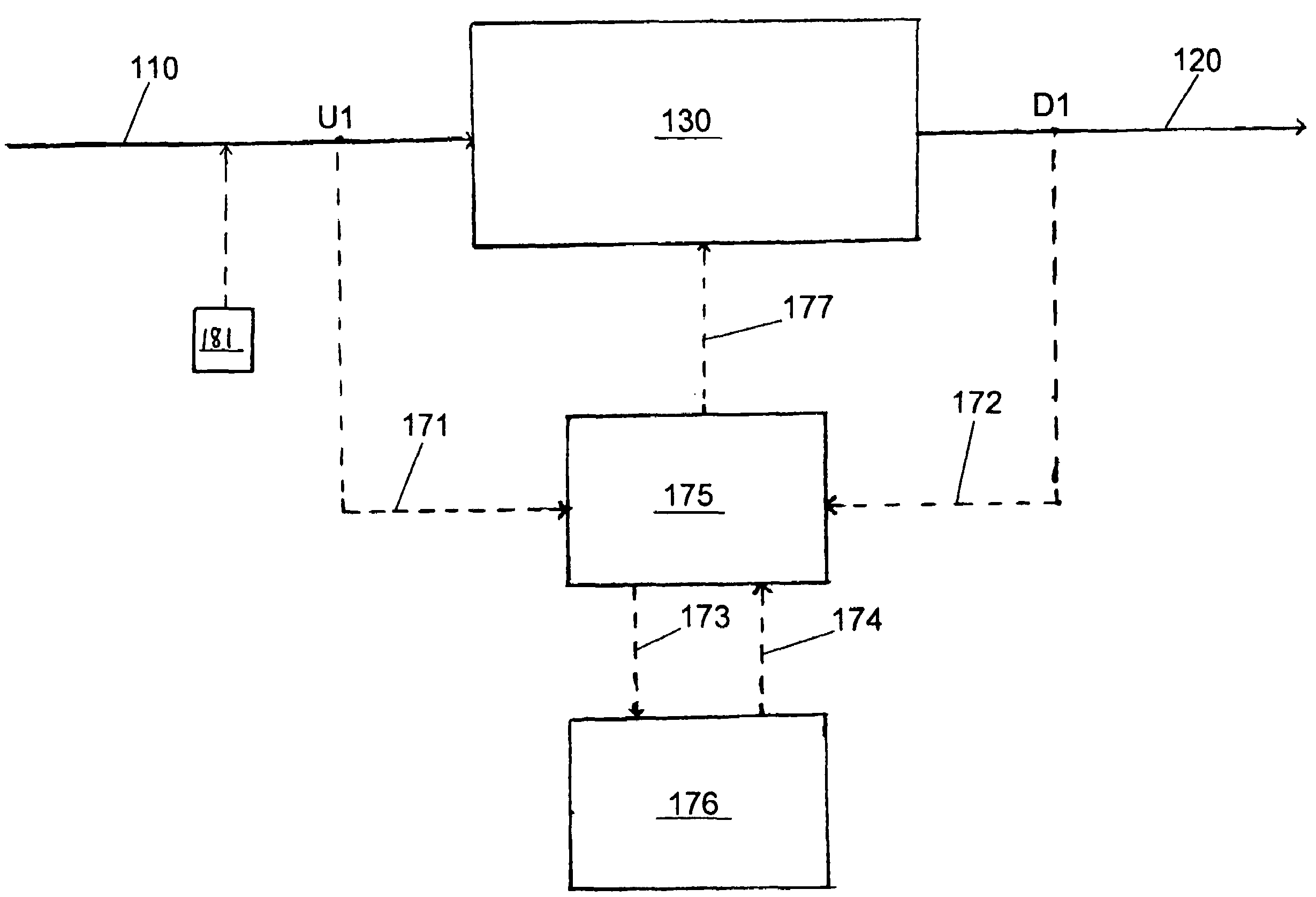 System for predicting reduction in concentration of a target material in a flow of fluid