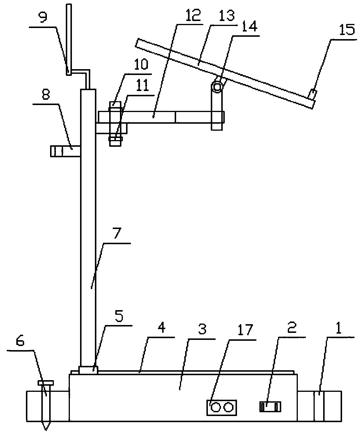 Outdoor rapidly-installed antenna rack for electronic information engineering
