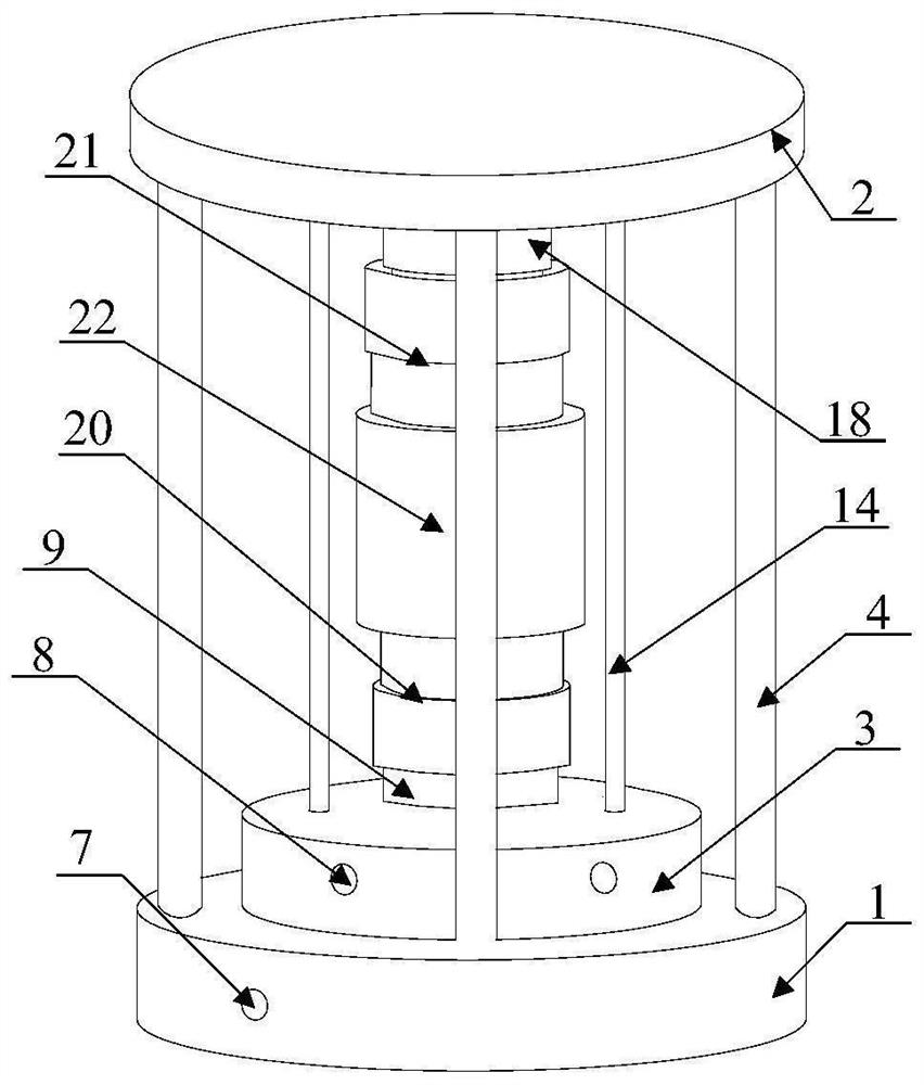Cylindrical rock test piece side face grinding device and using method thereof