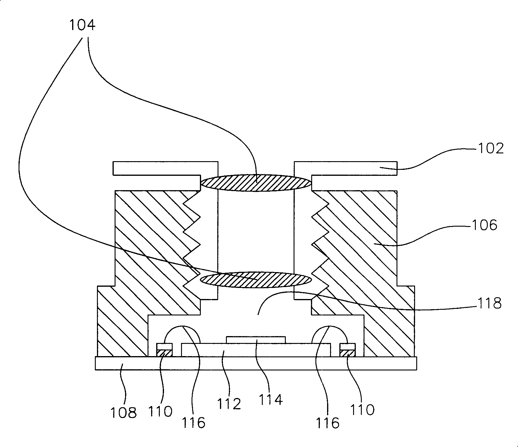 Minisize camera module group with photosensitive element isolation device