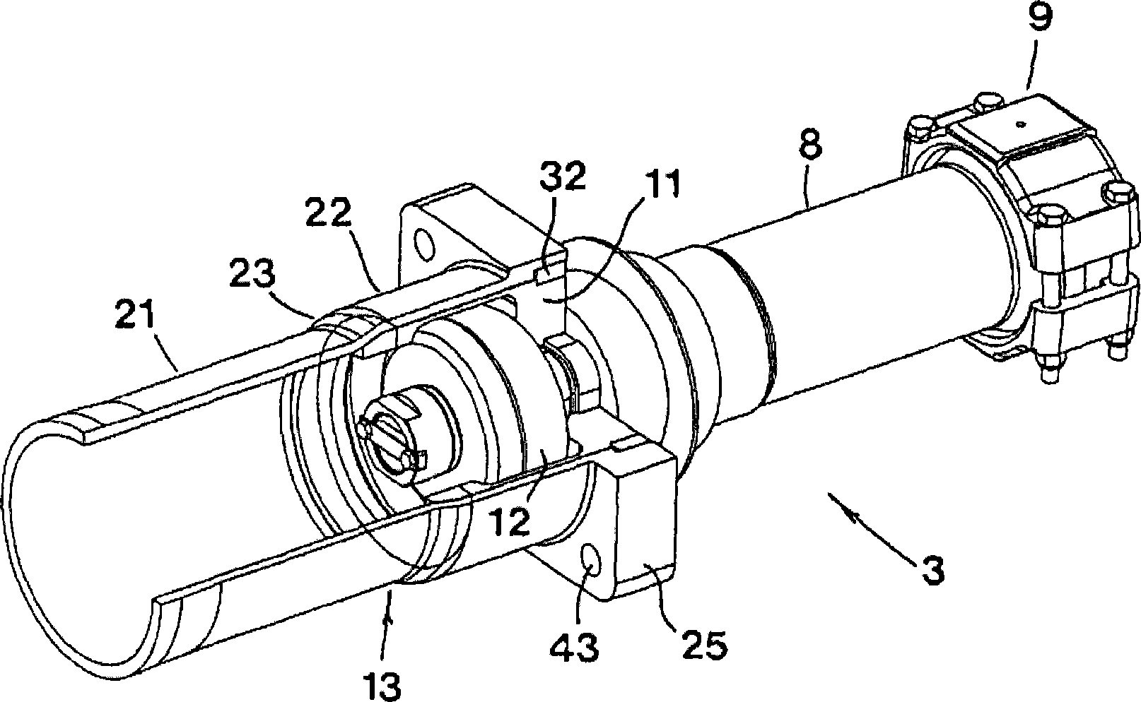Towing arrangement and deformation tube in a railway vehicle coupling