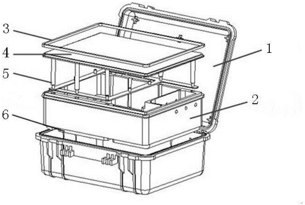 Integrated double-suspension shock absorption box