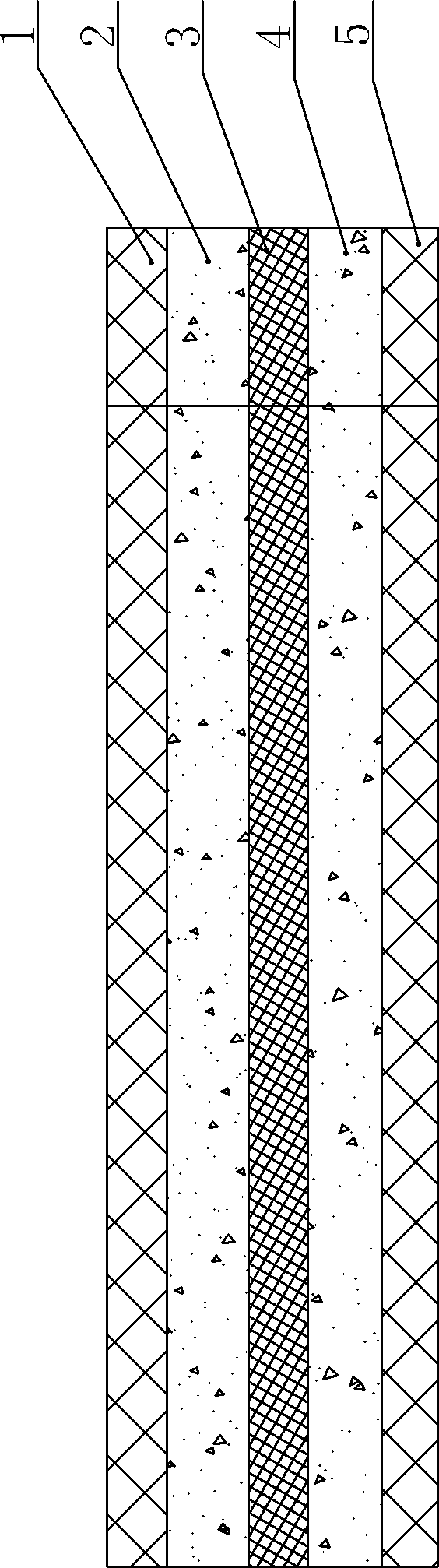 Microbiological fuel cell composite material anode and its manufacturing method