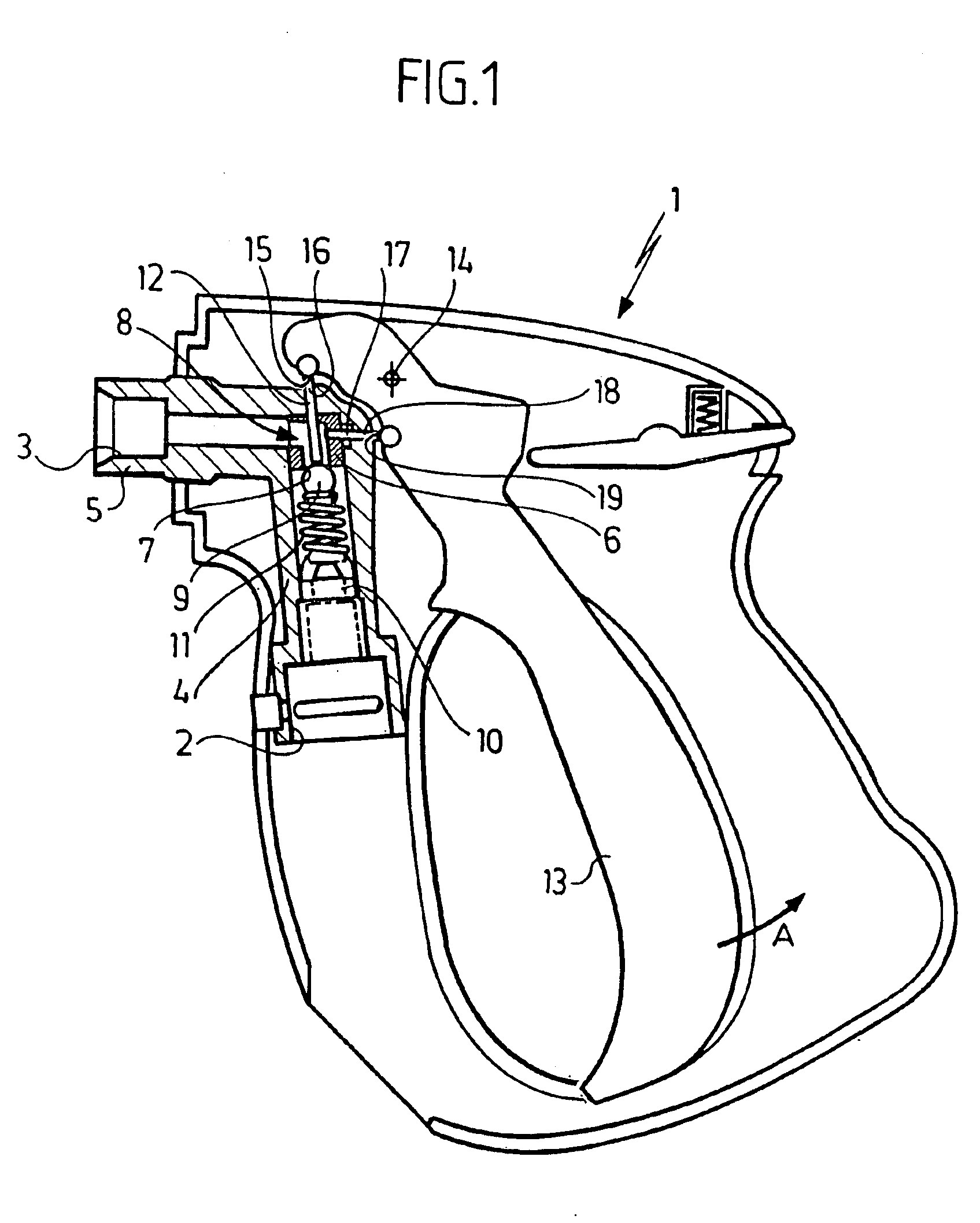 Closure device for the fluid delivery line of a high-pressure cleaning apparatus
