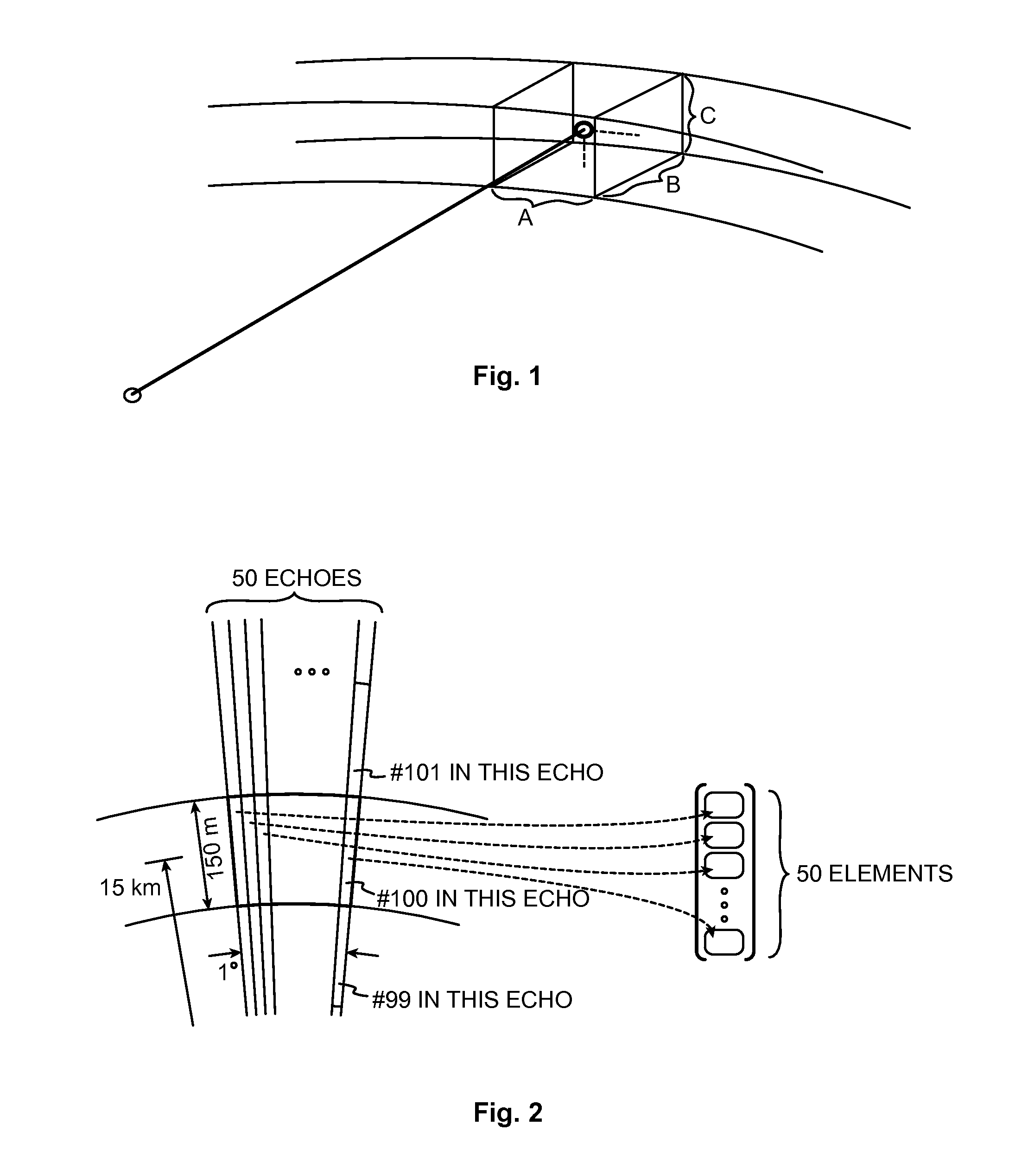Method and arrangement for removing ground clutter