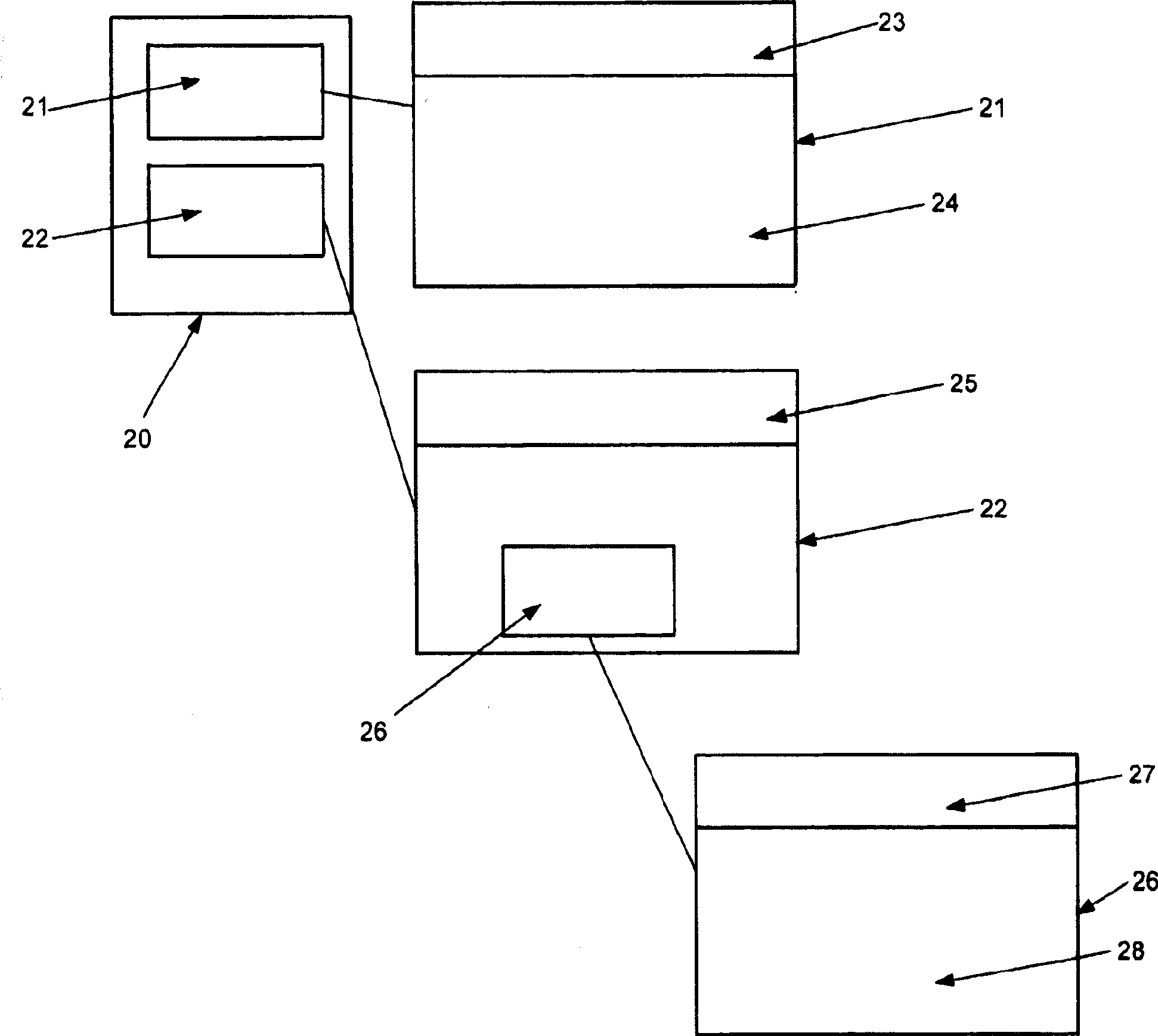 Indication of content of a message element