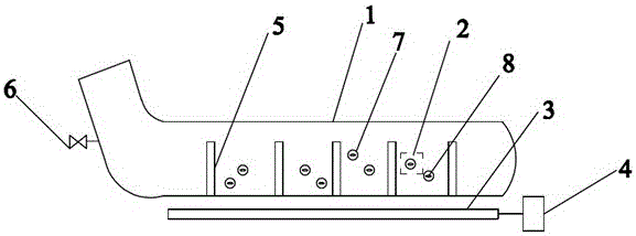 Dyeing machine with agitator