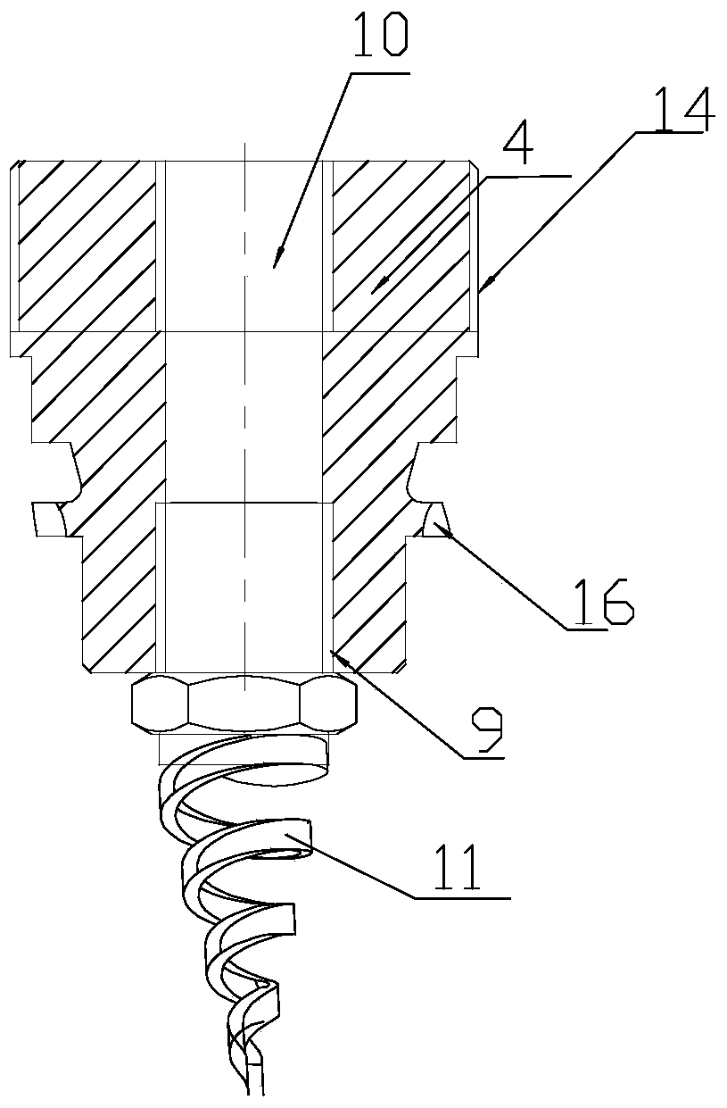 spiral nozzle device