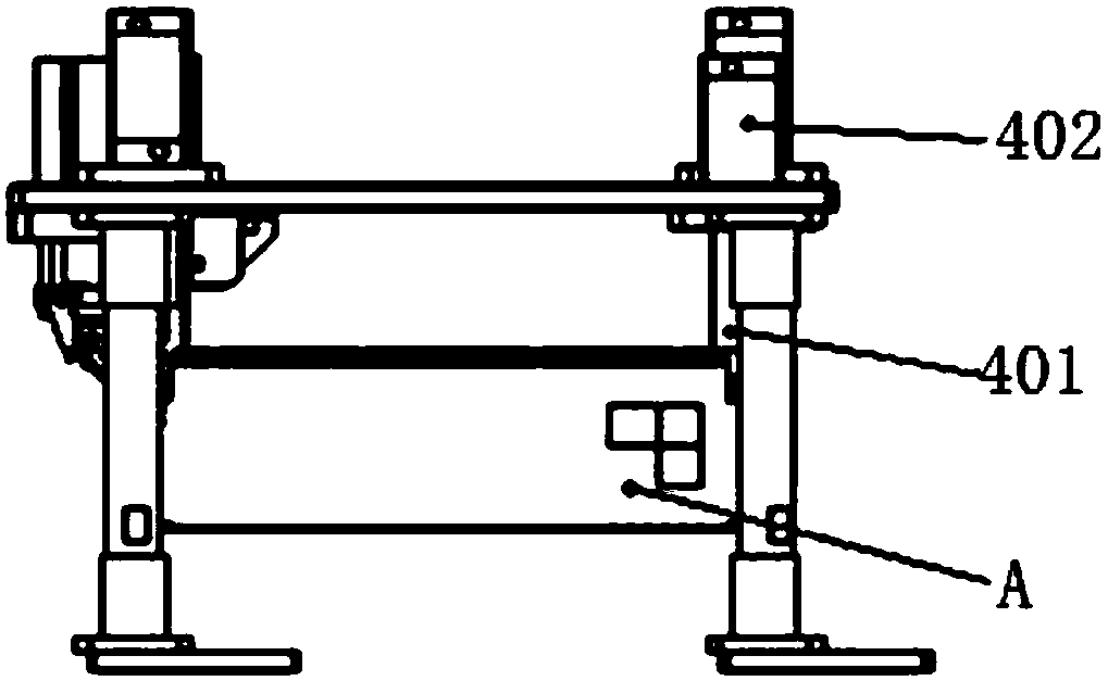 Automatic film pasting device for battery module heat-conducting film