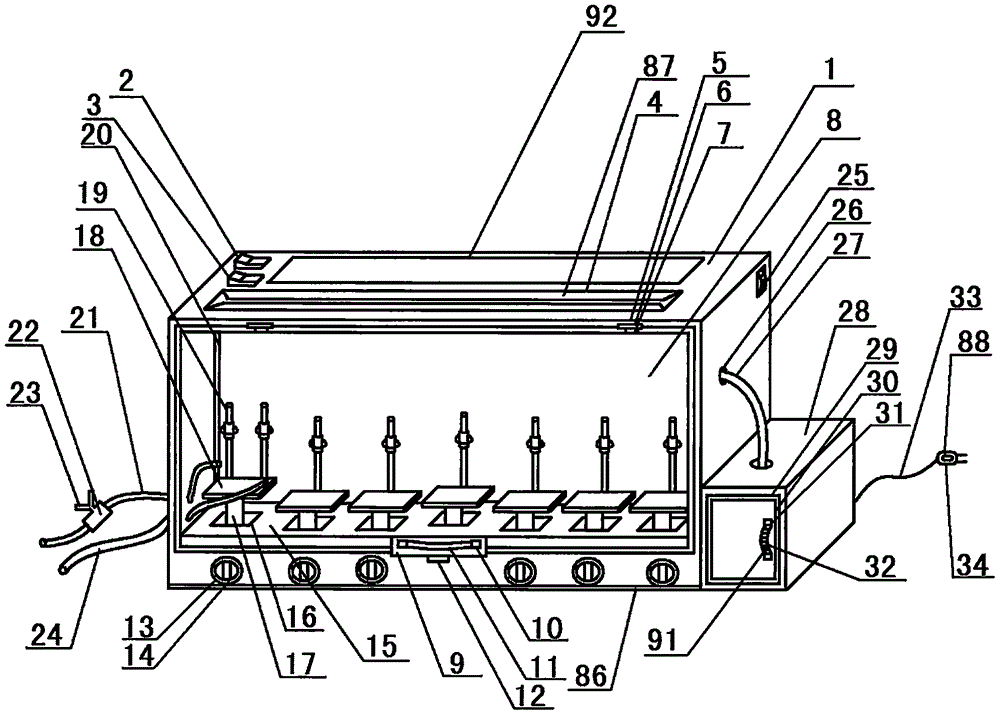 Safety chemical experiment demonstration device