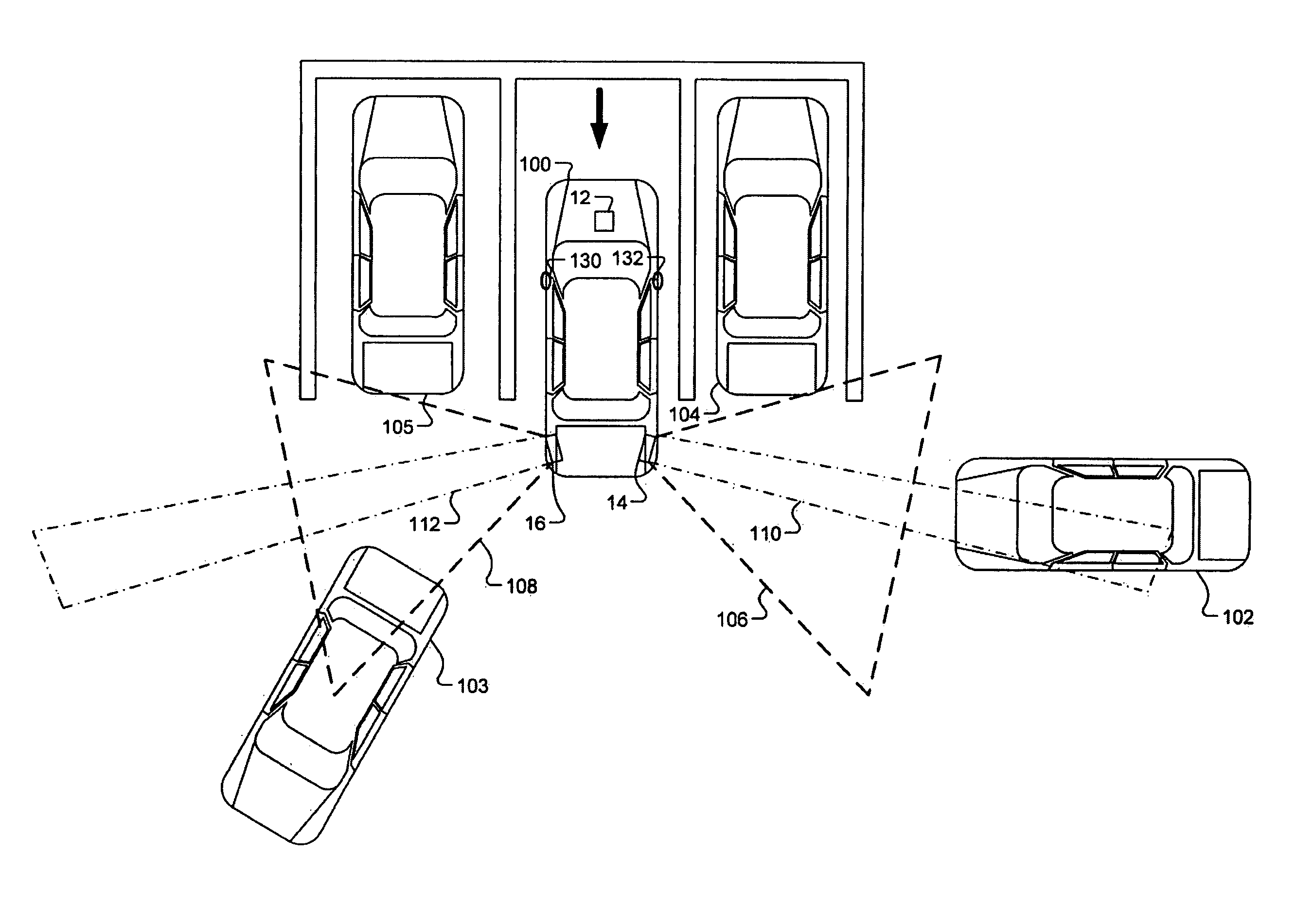 Dual mode vehicle blind spot system