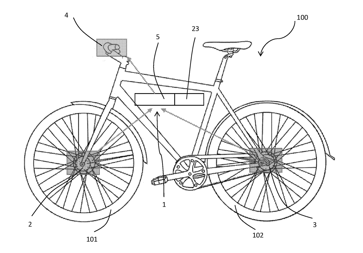 Brake Assist System For A Cyclist On a Bicycle By A Haptic Feedback