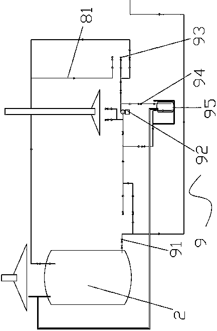 Pipeline system for producing alkaline etching solution