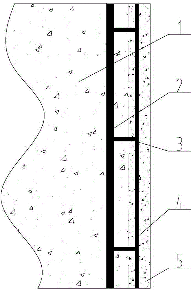 Multi-layer functional corrosion-resistant concrete structure and connecting method thereof