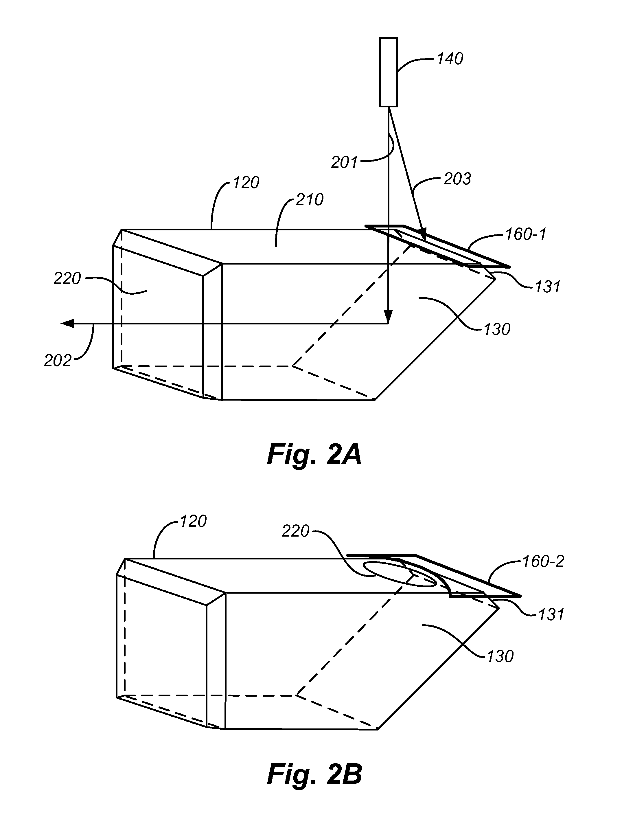 Measuring device with a reduced share of stray light