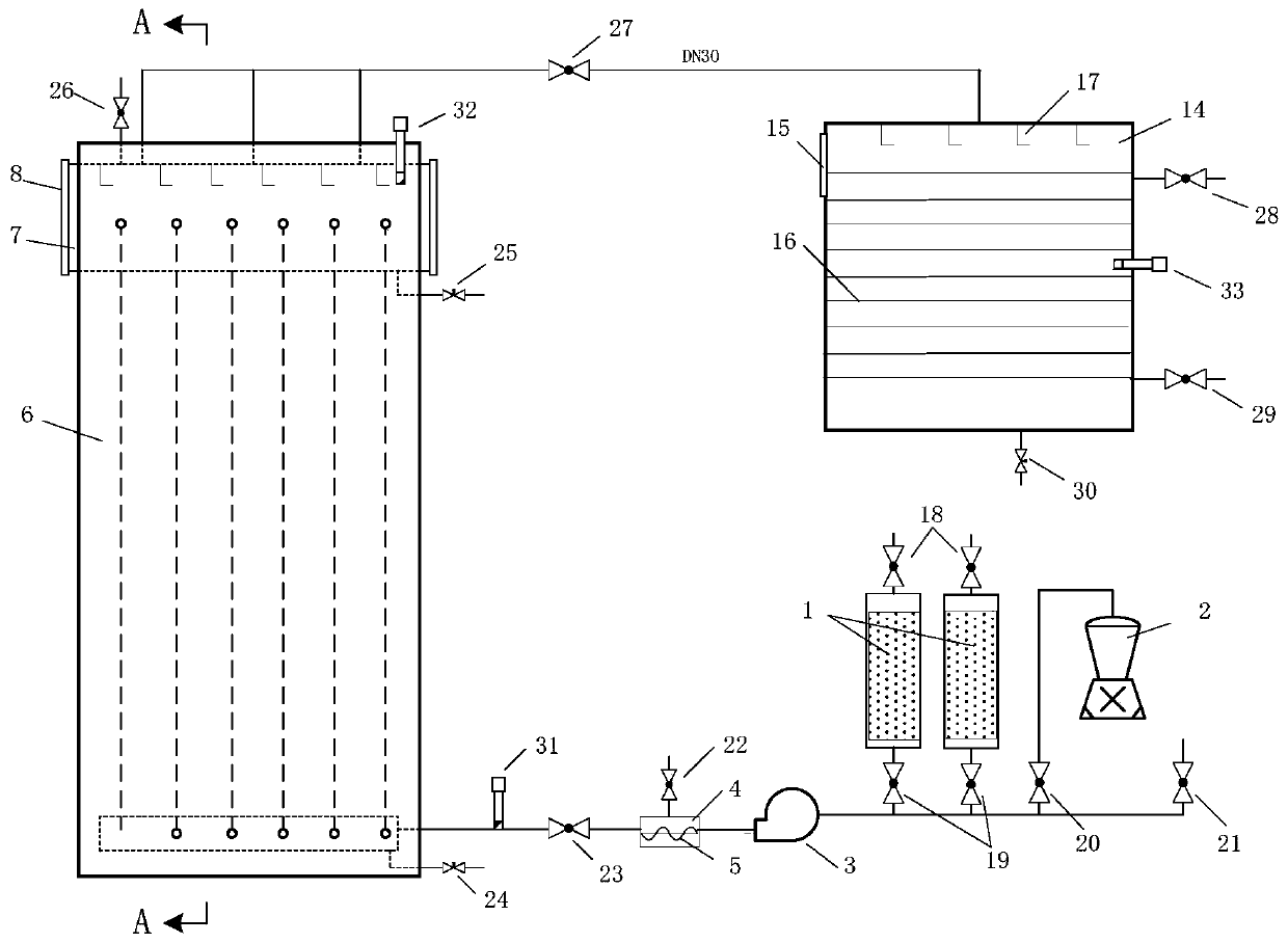 Simulation test device for shutdown corrosion of thermal equipment