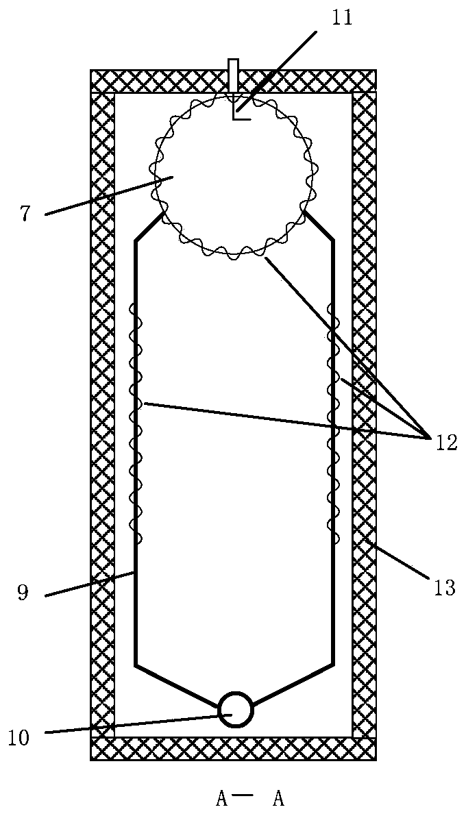 Simulation test device for shutdown corrosion of thermal equipment