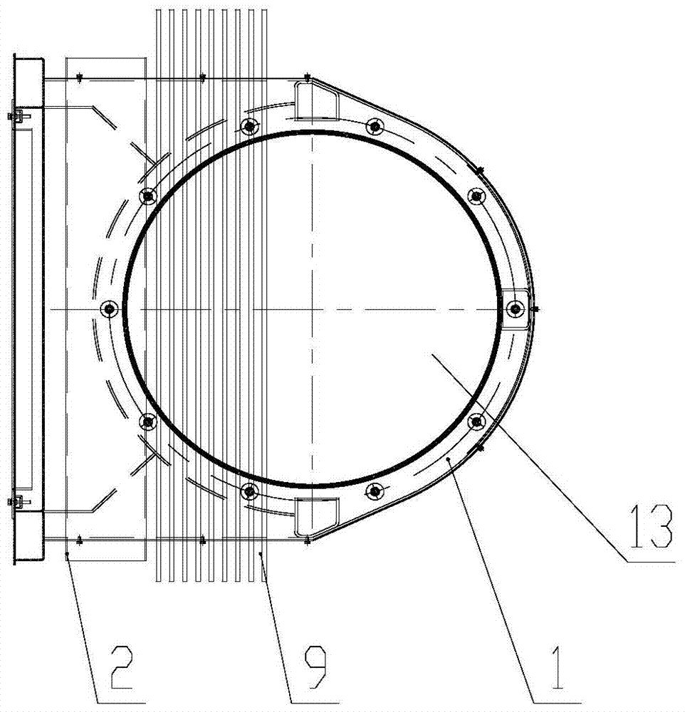 A vertical resistance brake mounting frame structure for a locomotive