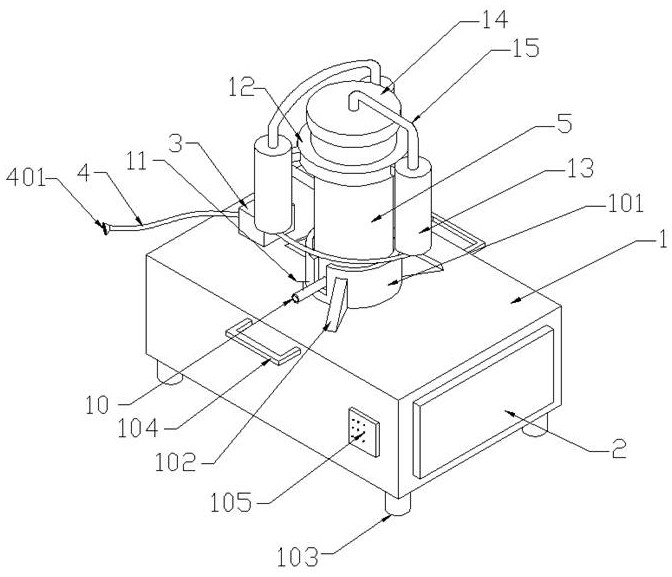 An ultrafiltration device for water purification