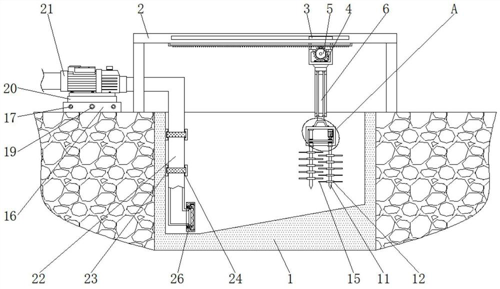 Movable type extraction device capable of avoiding blockage and used for river sludge treatment