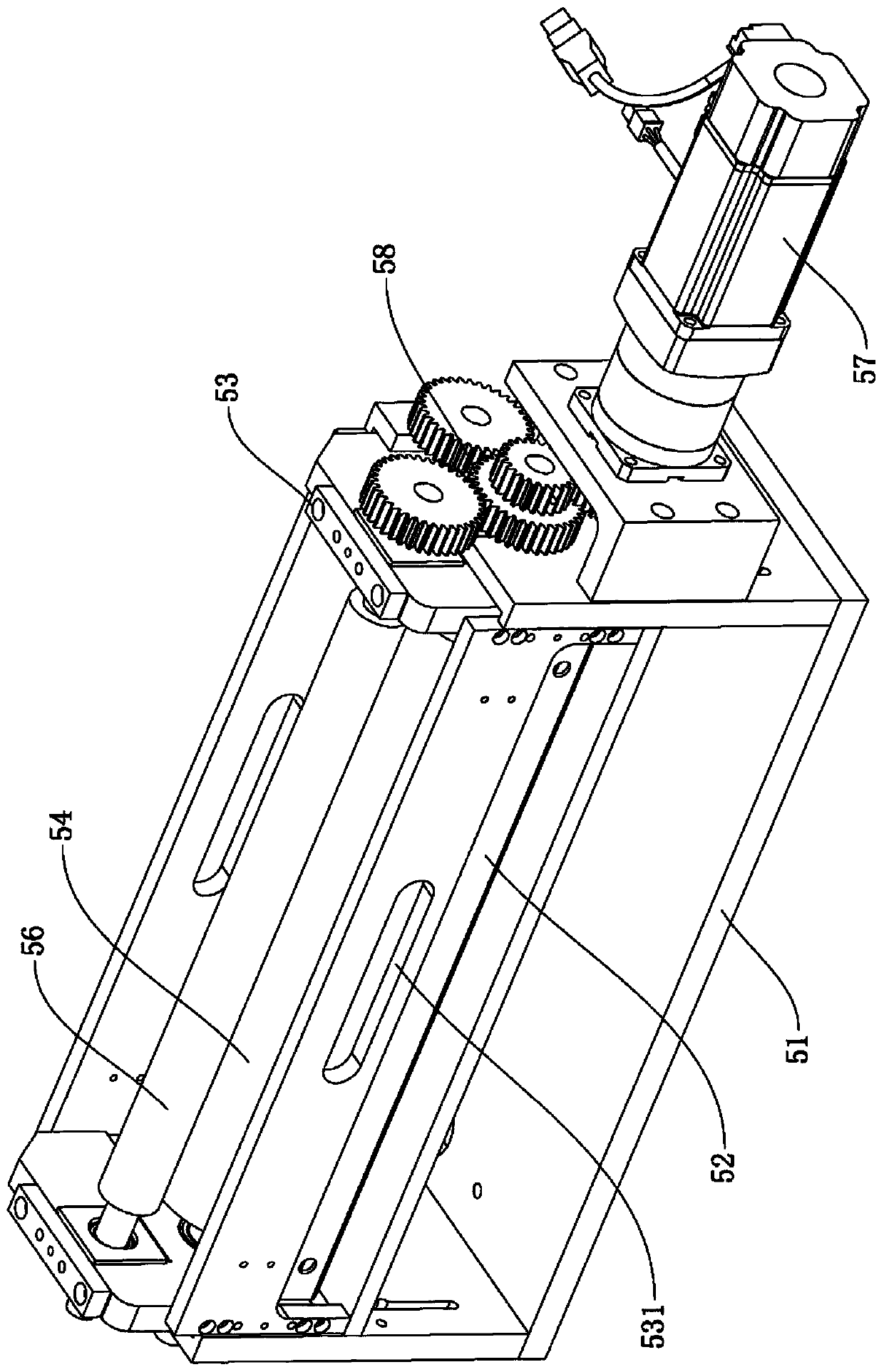 Paper box lining pasting machine