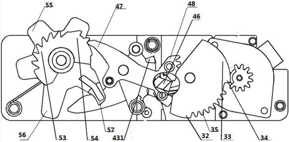 Electronic lock device for inner container of coin inserting machine