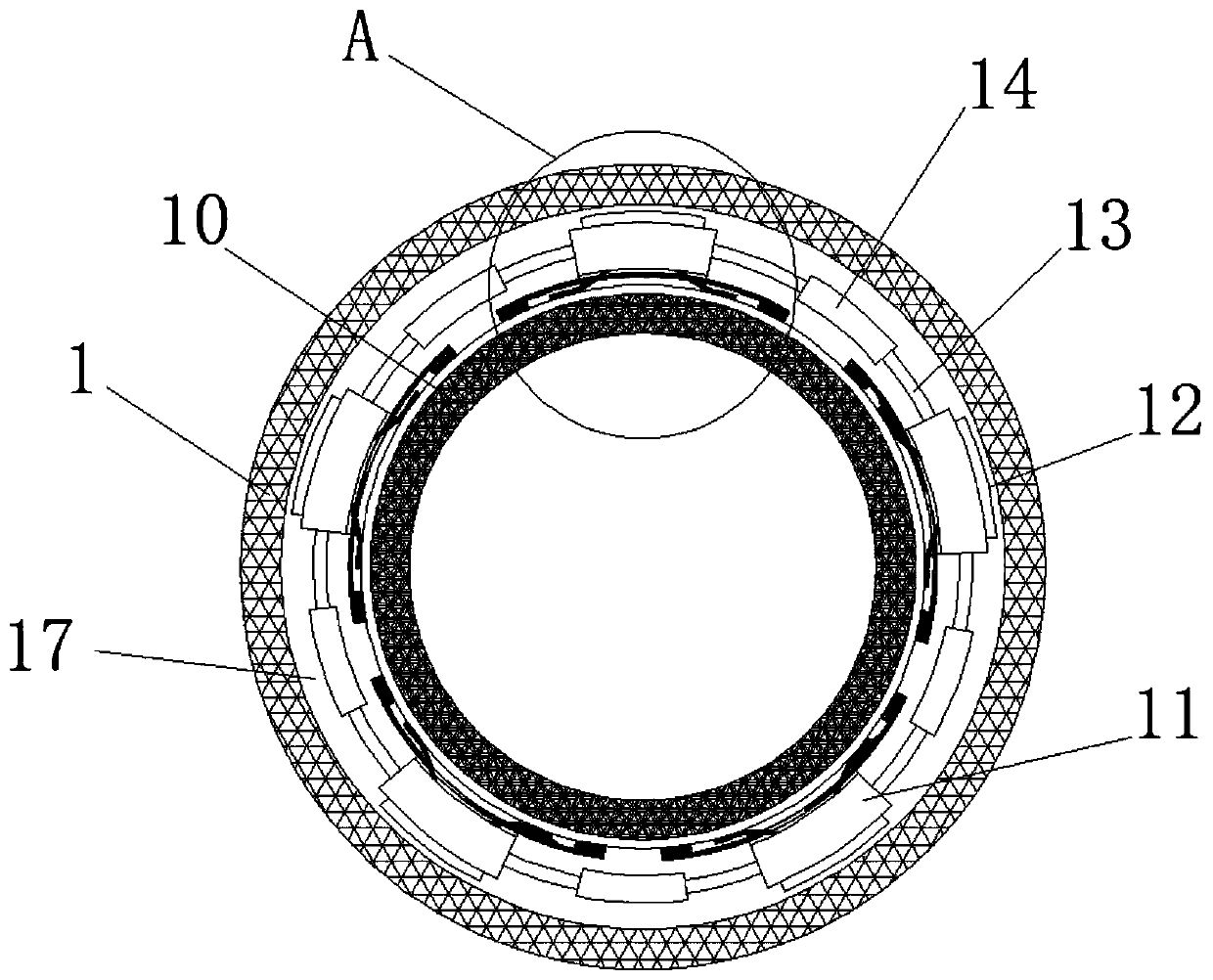 Isolation type high-pressure-resistance underground pipe column and production method thereof