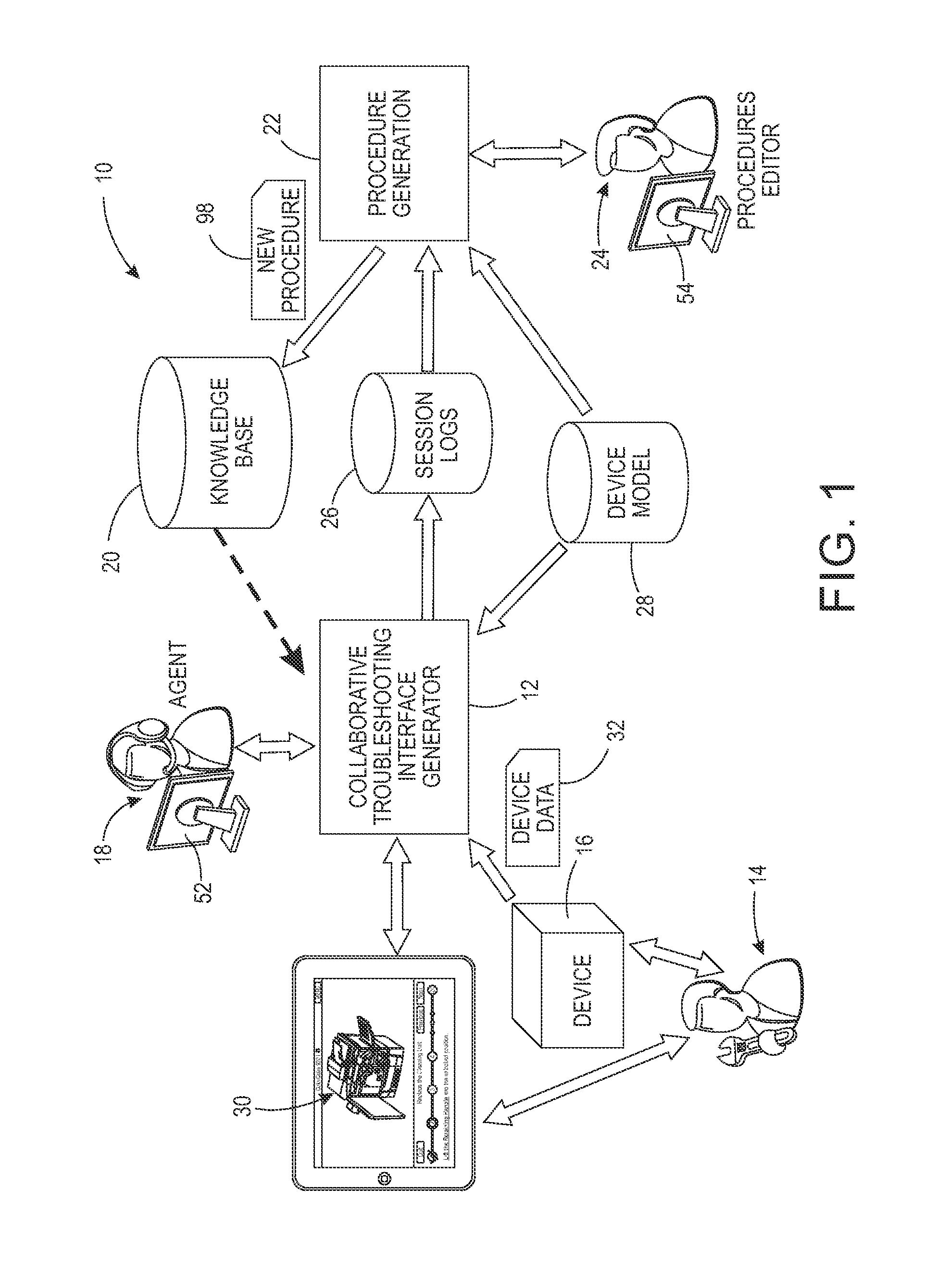 System and method for semi-automatic generation of operating procedures from recorded troubleshooting sessions