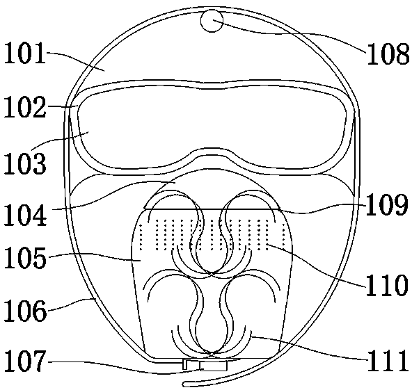 Air supply and ventilation multi-purpose protective mask and air supply device